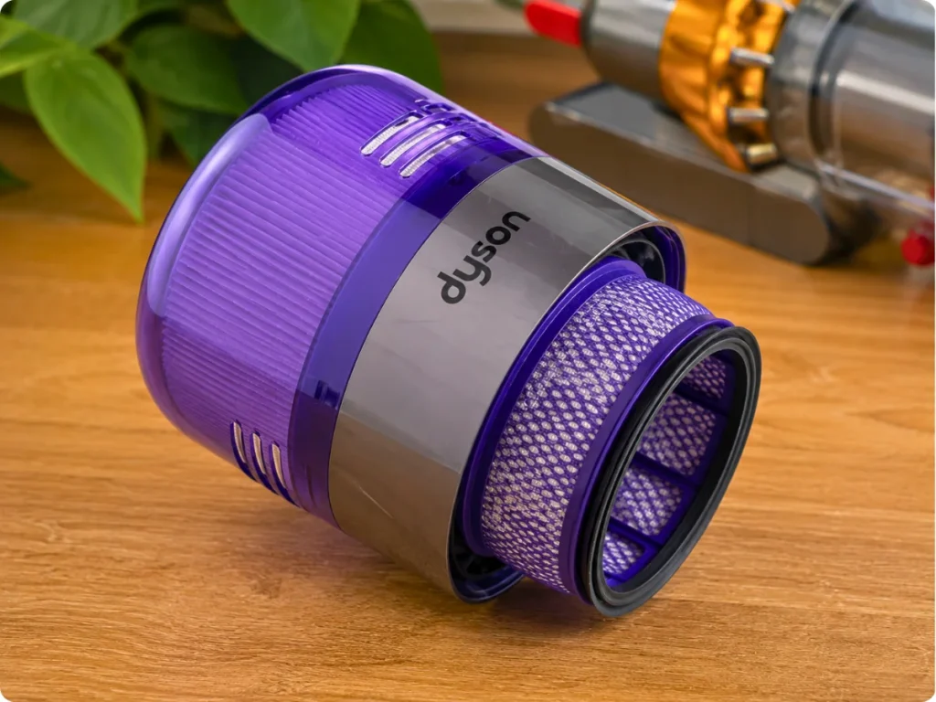 Washable filter assembly on the Dyson V15 Detect Pro