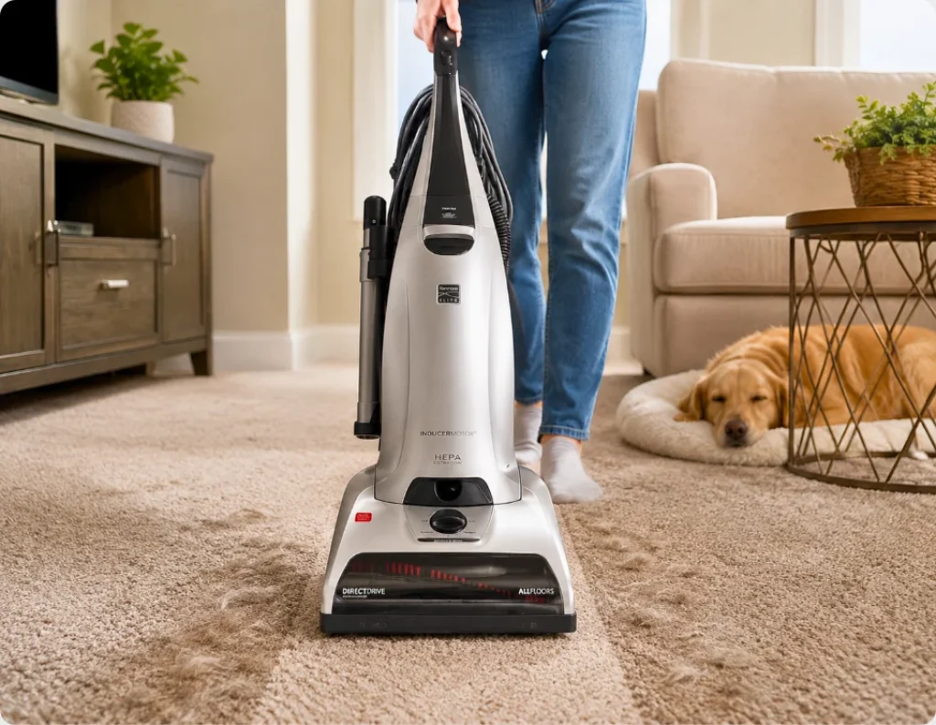 Kenmore Elite 31150 upright vacuum on carpet