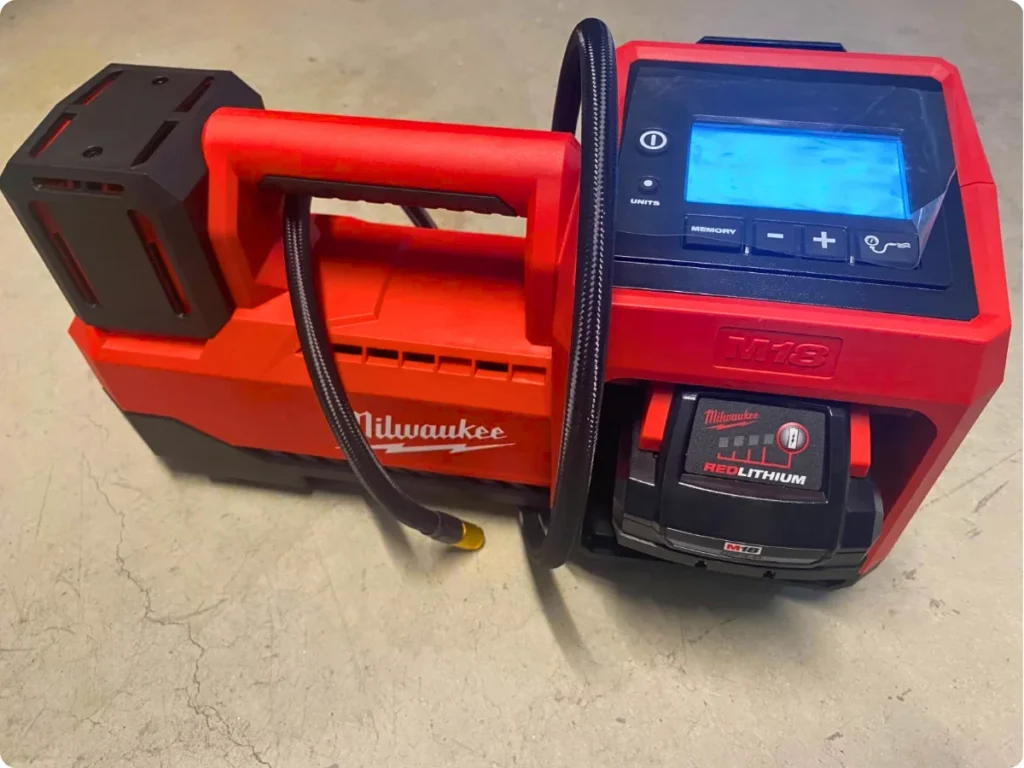 Milwaukee M18 2848-20 control panel with illuminated digital display